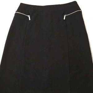 Michael Michael Kors Women's Black Stretch Skirt